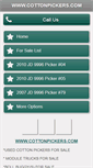 Mobile Screenshot of cottonpickers.com