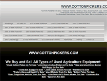 Tablet Screenshot of cottonpickers.com